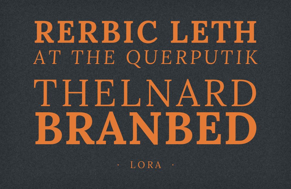 Lora type specimen