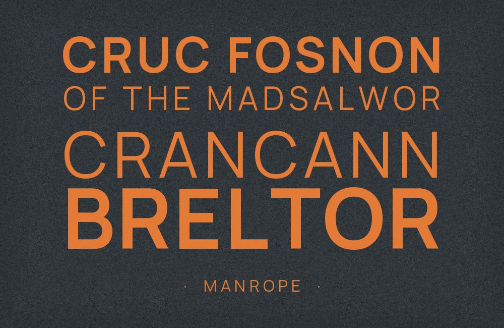 Manrope type specimen