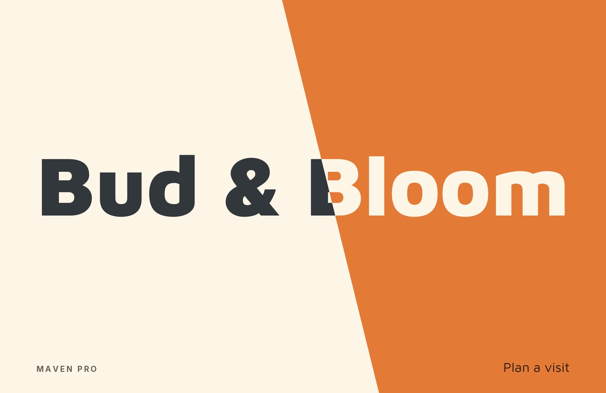 Maven Pro type specimen