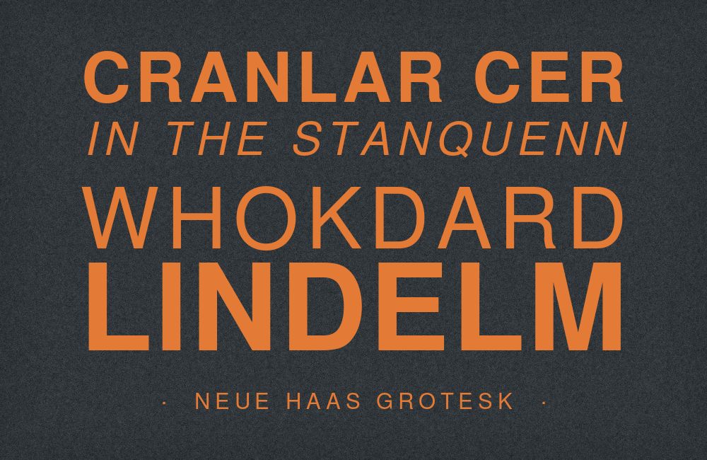 Neue Haas Grotesk type specimen