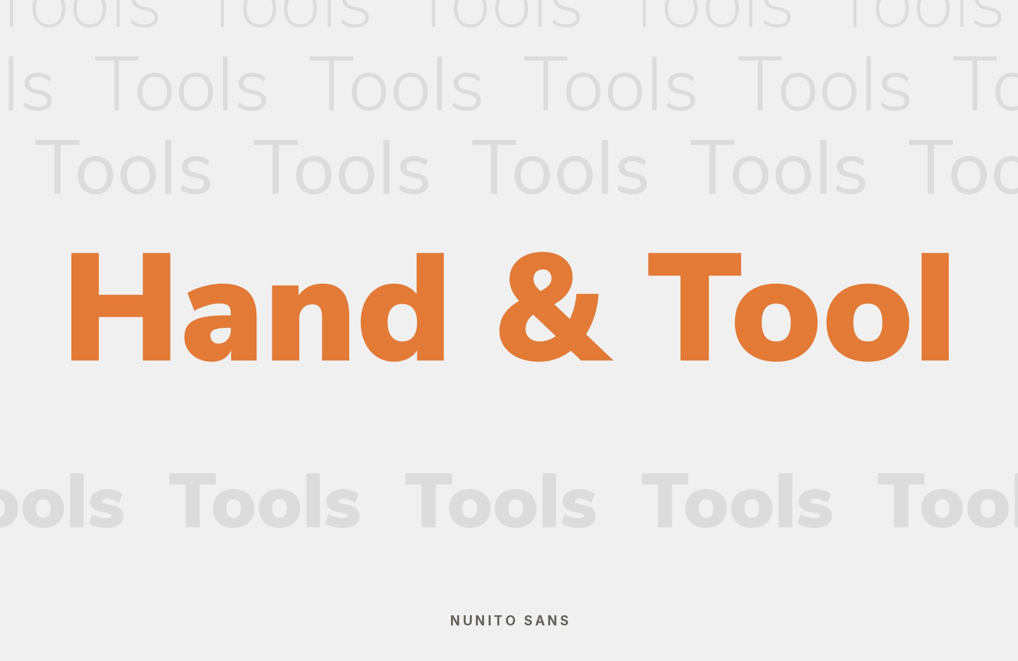 Nunito Sans type specimen
