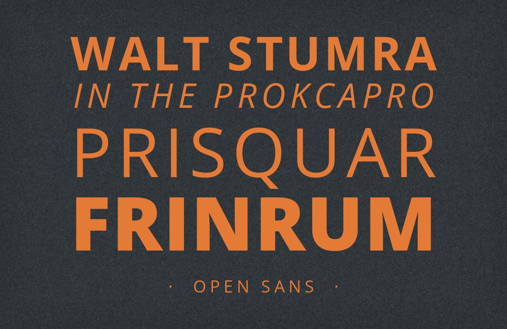 Open Sans type specimen