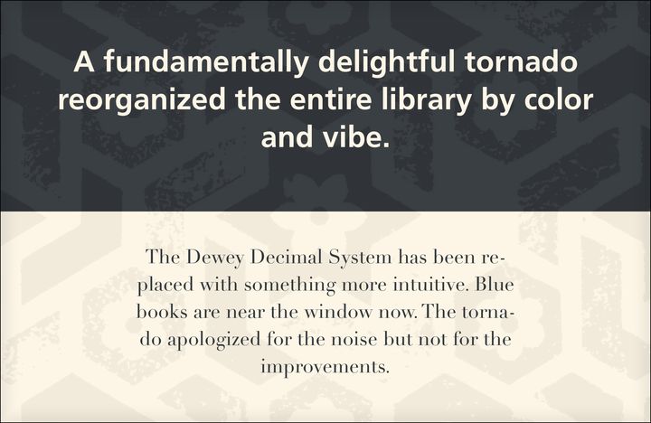 Frutiger and Didot font combination: rendered specimen with headline and body text