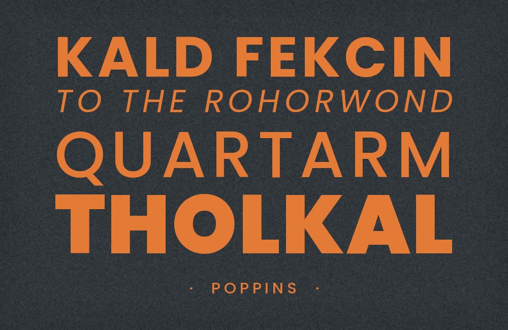 Poppins type specimen