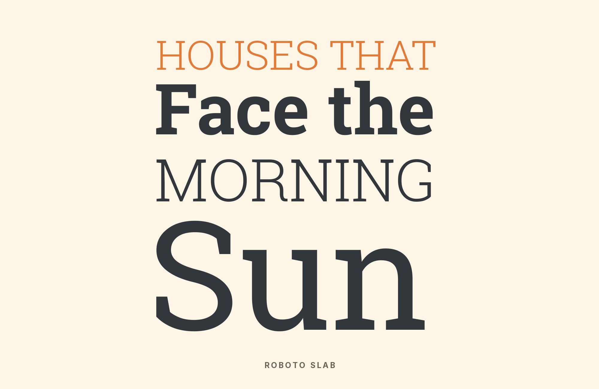 Roboto Slab type specimen