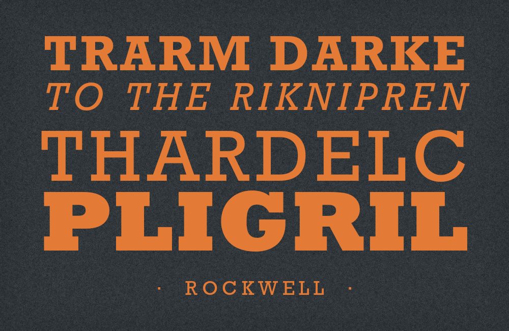 Rockwell type specimen
