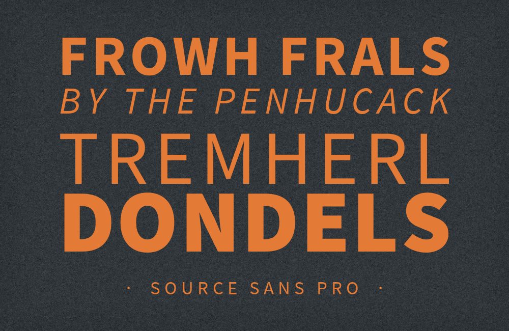 Source Sans Pro type specimen