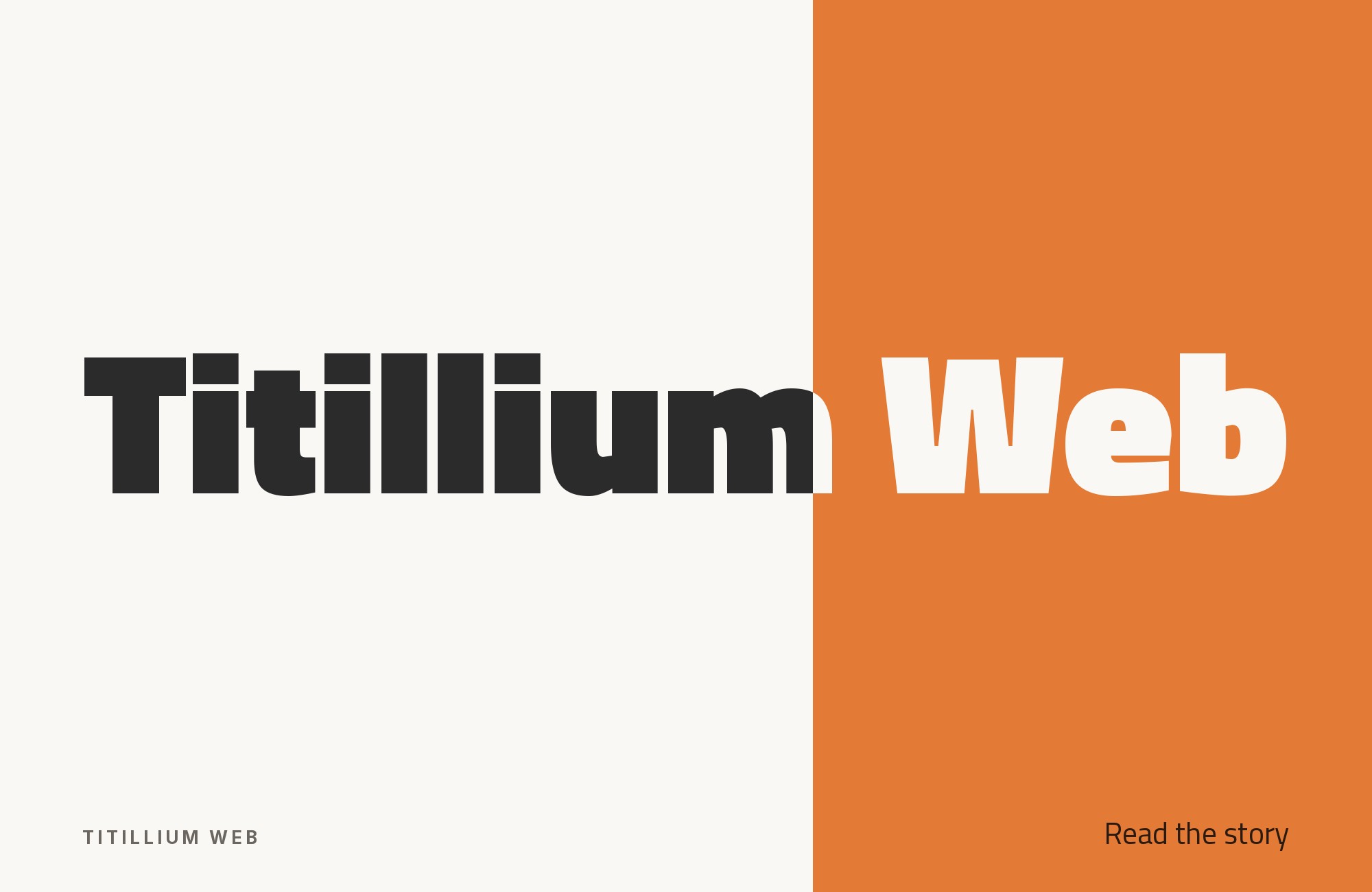 Titillium Web type specimen
