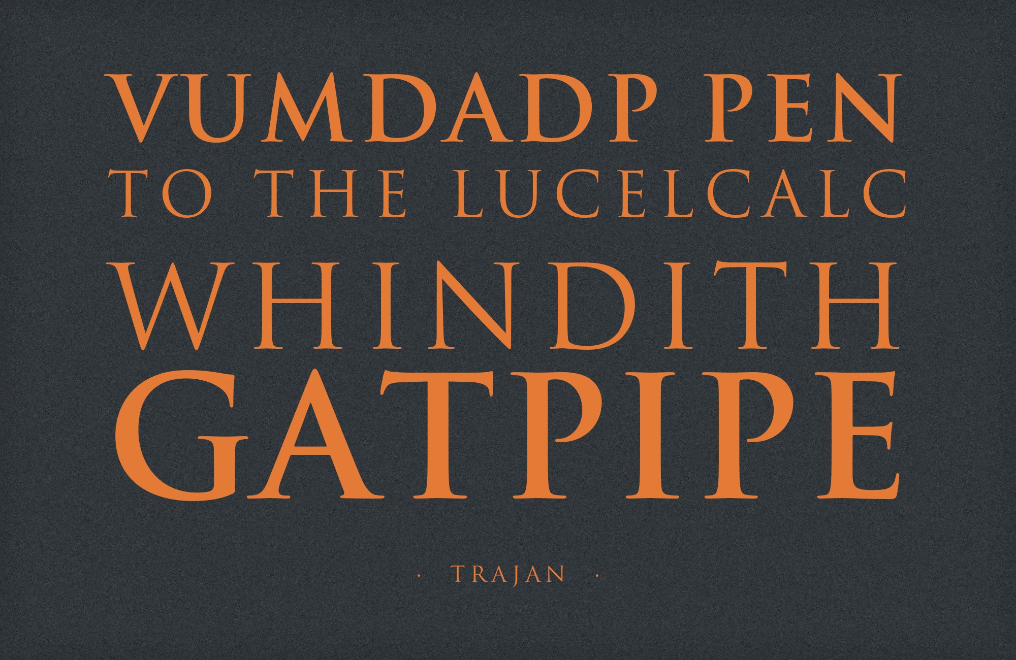 Trajan type specimen